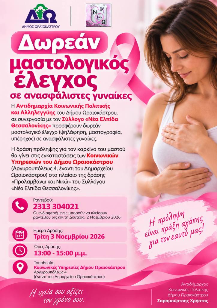 MASTOLOGIKOS ELEGXOS 2026 mastologikos elegxos 2026